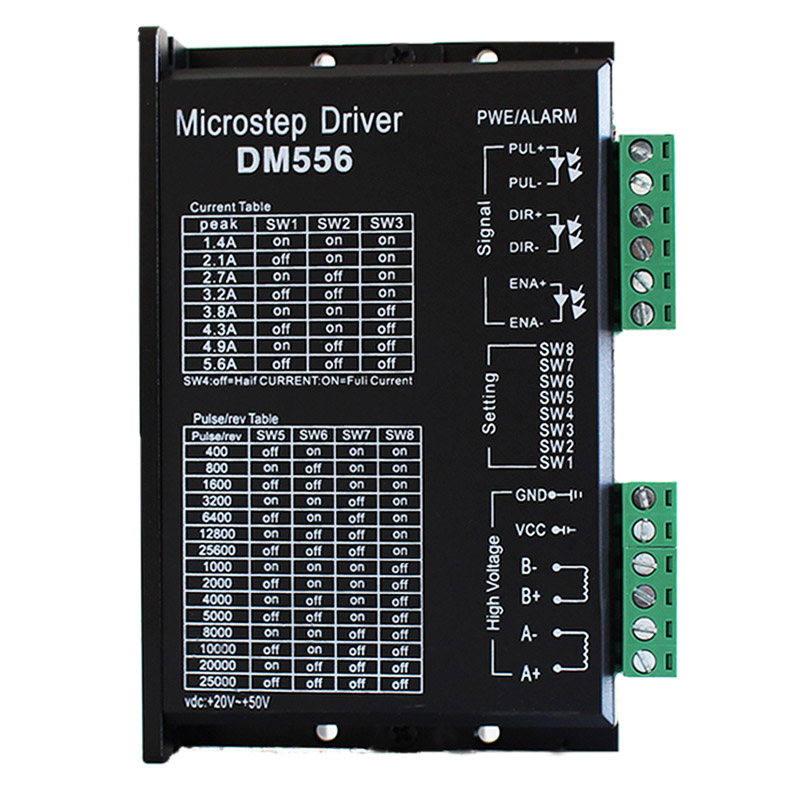 DSP数字式57 86步进电机驱动器 128细分 5.6A 24-50V  DM556