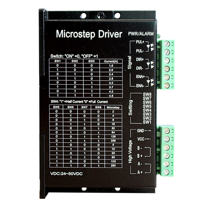 57/86步进电机驱动器256细分4.5A 24-50VDC