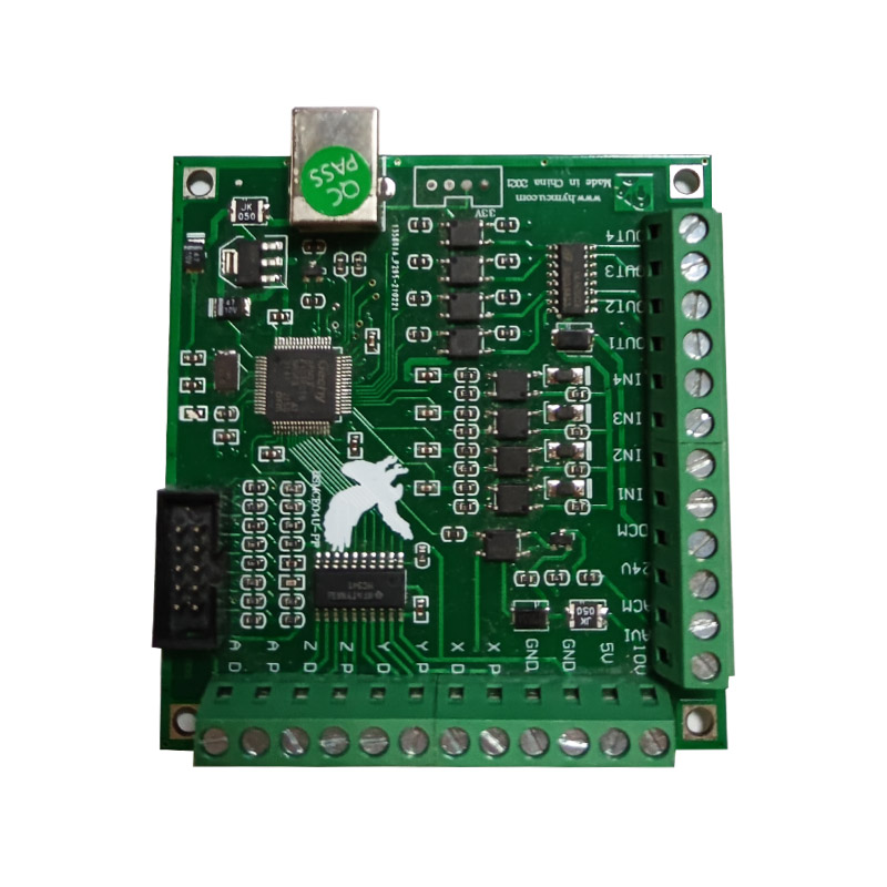 超能型USB接口MACH3 运动控制卡飞雕卡CNC接口板  四轴绿色雕刻机控制板